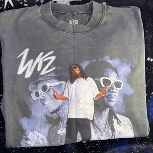 Wiz Khalifa Graphic T-Shirt in Gray